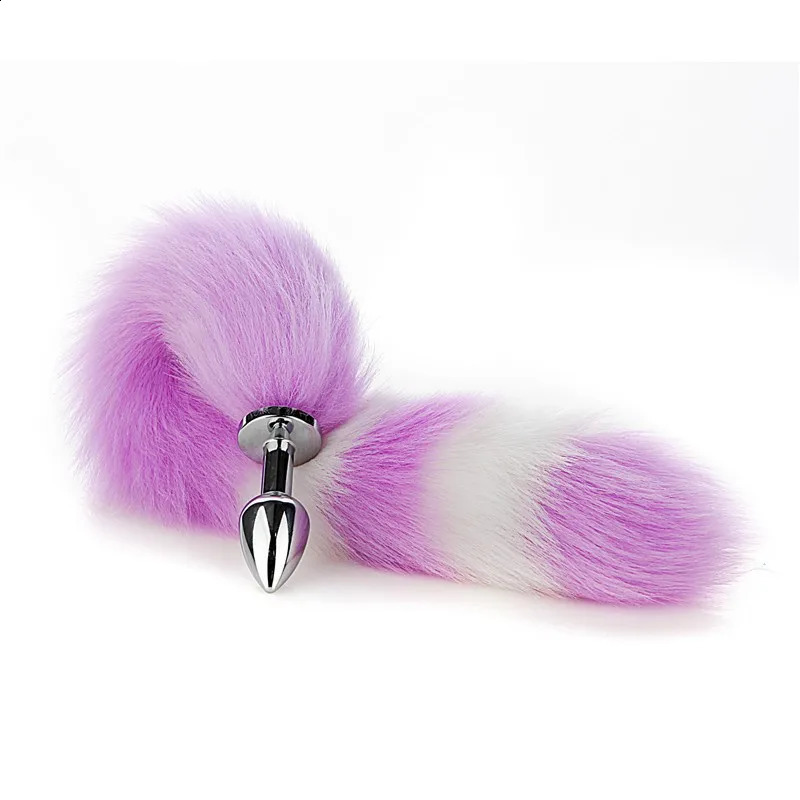 Anal Plug Fox Tail Faux Fur Couple Sex Toys Role Play Sexy Flirt for Gay Men Adult Shop 241105
