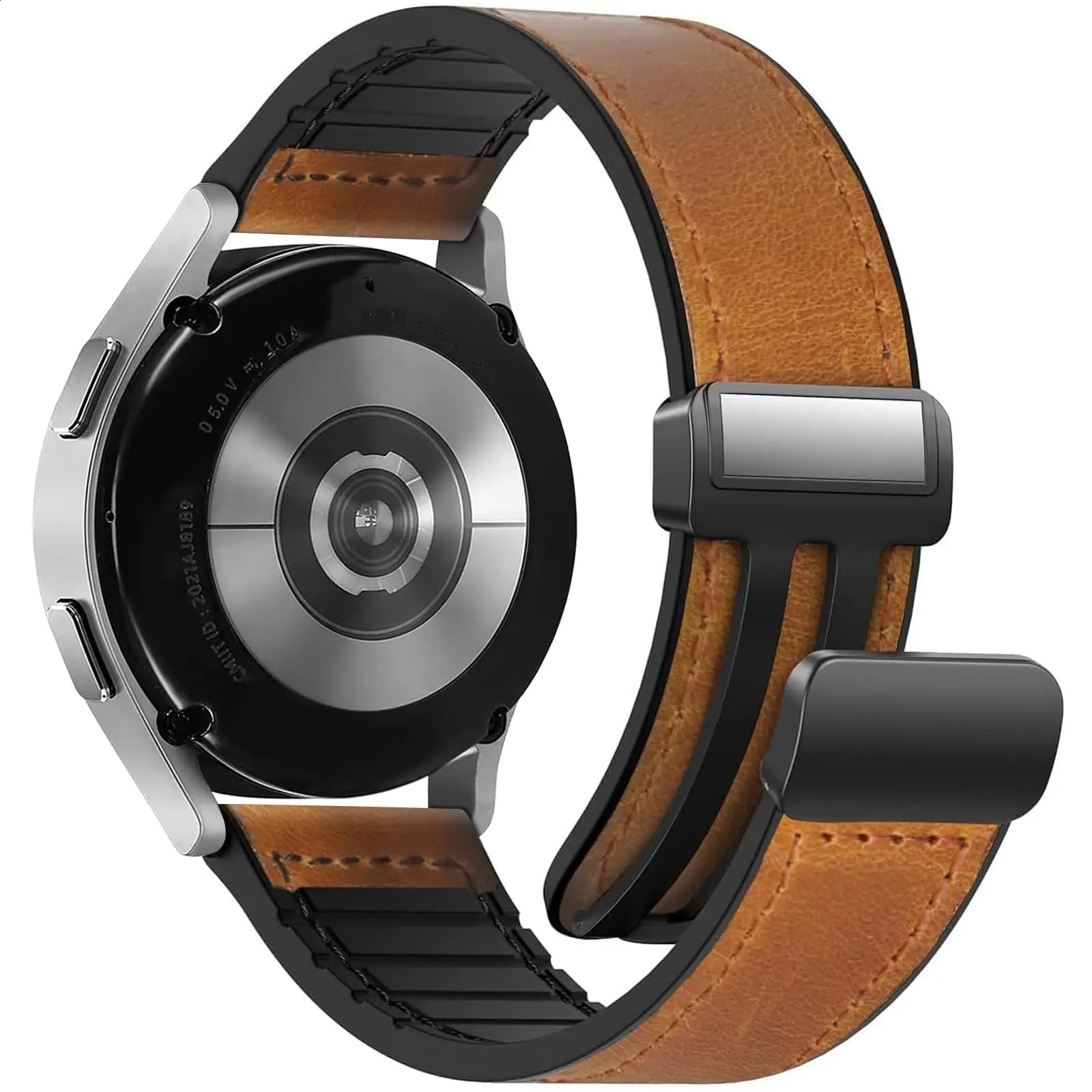 Magnetic Leather Strap Galaxy Watch 7 6 4 5 pro 40mm 44mm 45mm 4246mm bracelet for Classic 43mm47mm 241105