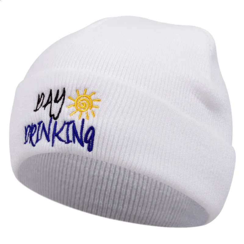 Selling y Winter Warm Beanie Hat Knitted Embroidery Cotton Skullies Beanies Outdoor Leisure Bonnets for Women Men 241105
