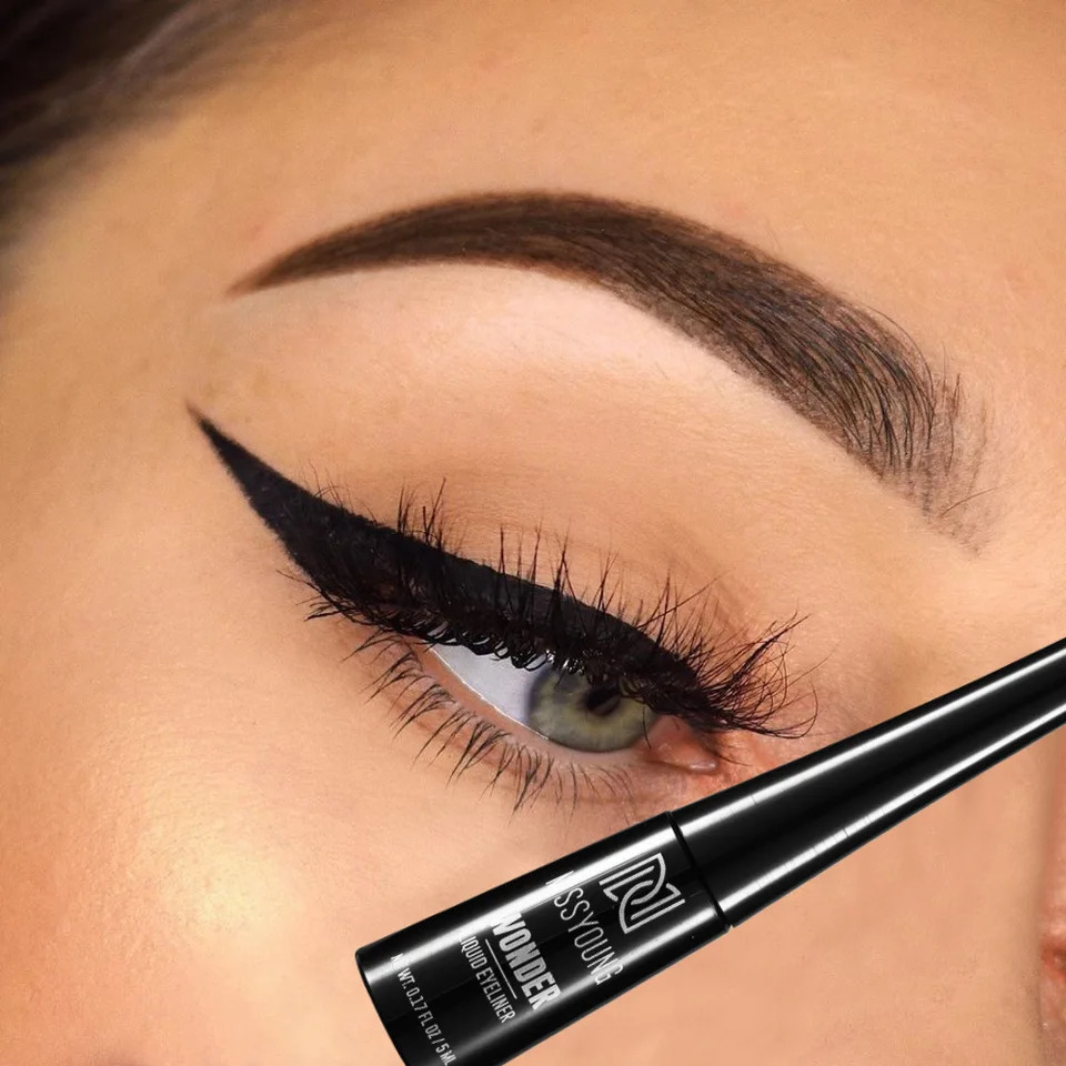3-Color Matte Eyeliner In Grey Blue Black For Gray Look Waterproof Fade-Proof Formula Easy To Apply Brush Y2K Liquid Eyeliner 241104
