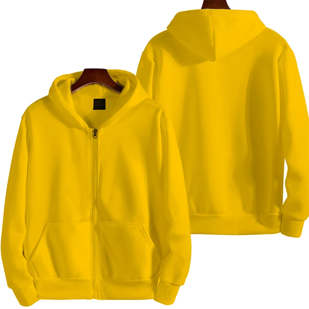 Korean Version Loose Man Hoodies Women Long Sleeve Zip Hooded Oversized Pocket Coat Harajuku Up Male Sweatshirts Hooded Jacket 241104