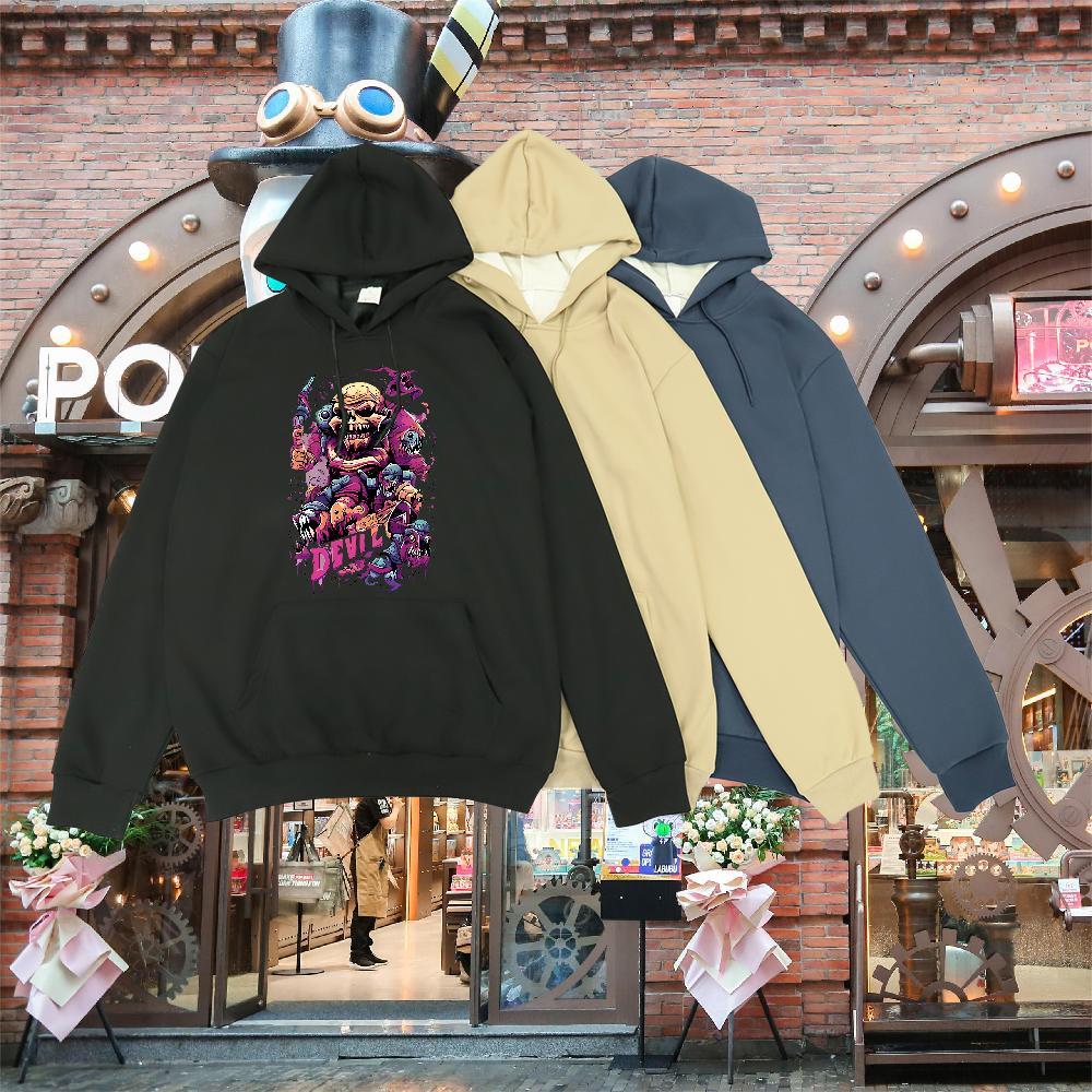 Casual New Hoodie for Men Hooded Collar Long Sleeves Cool Design Men's Hooded Sweatshirt DIY Logo Oversized Clothings Anime Printing Street Cotto