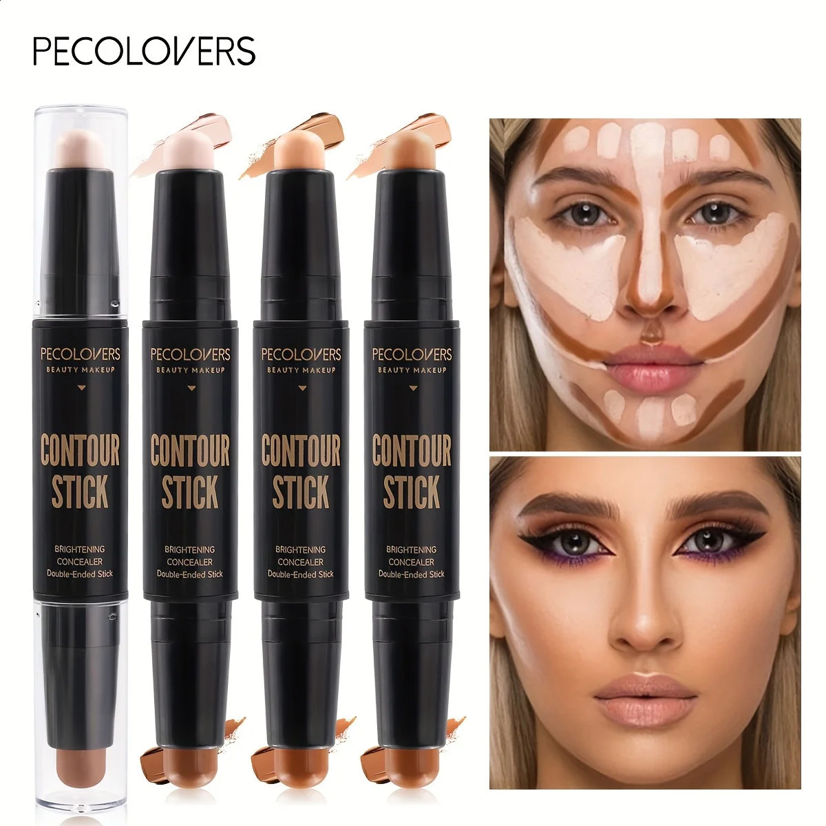 Face Concealer Contouring For Face Bronzer Beauty Contour Makeup Base Foundation Cream For Womens Cosmetics 241105