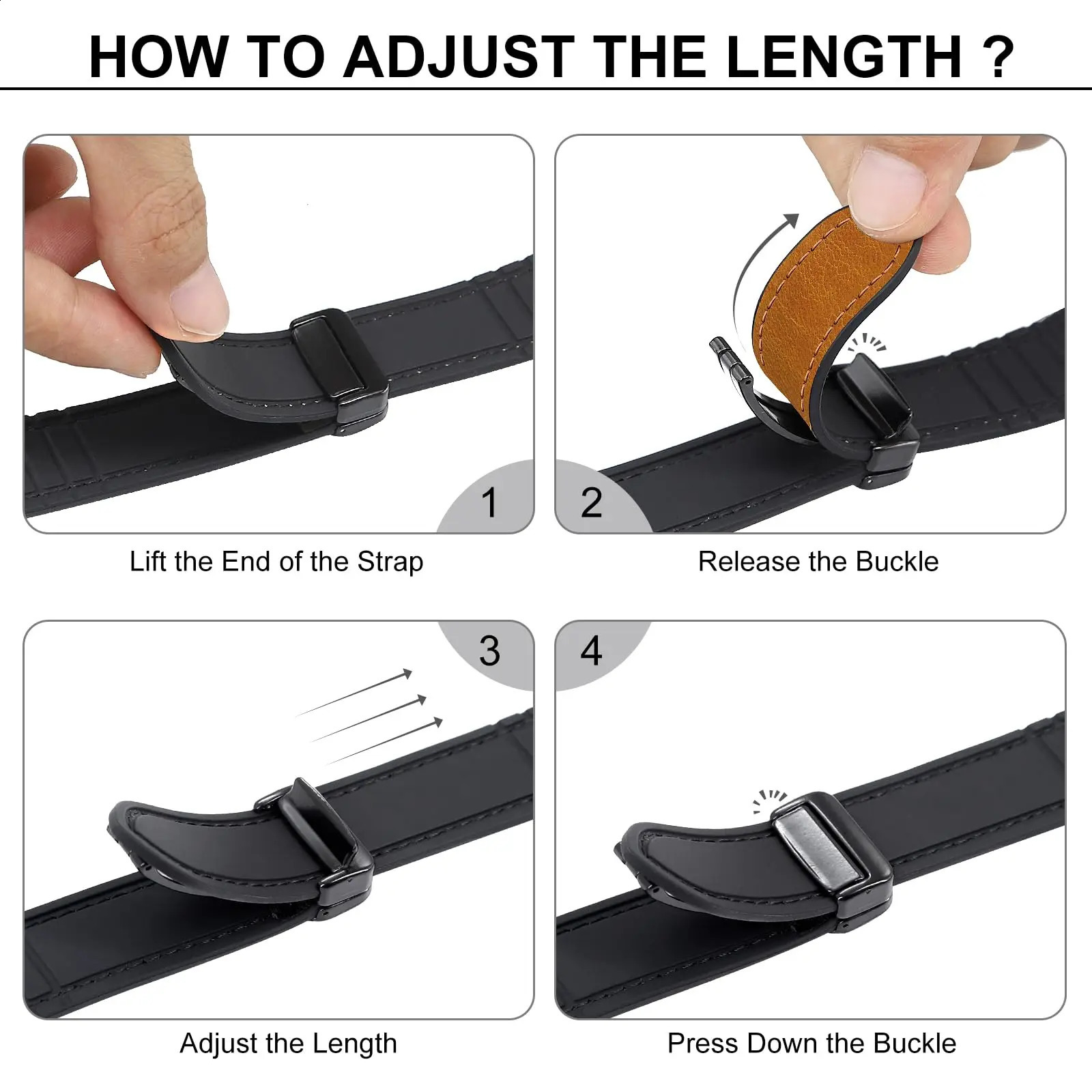 Magnetic Leather Strap Galaxy Watch 7 6 4 5 pro 40mm 44mm 45mm 4246mm bracelet for Classic 43mm47mm 241105