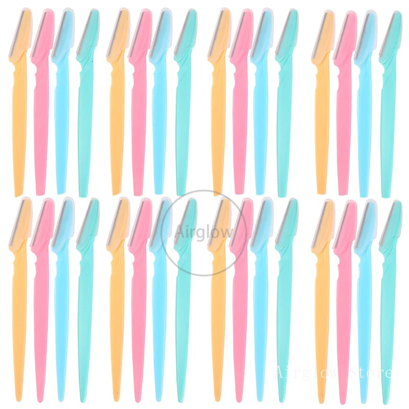 40Pcs Eyebrow Razor Multipurpose Exfoliating Dermaplaning Tools and Razor with Precision CoverSafety Beauty Knife Unisex 240321