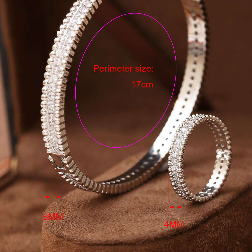 Women's Sparkg zircon star bracelet ring 2pcs sets high quality temperament fashion accessories