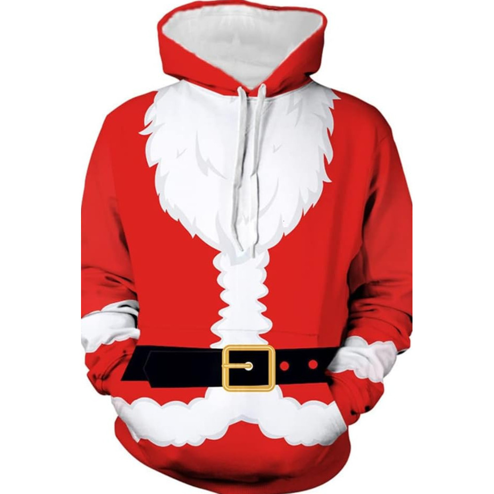 Hoodie for Mens Womens Mens Santa Claus Fun Sports Shirt Christmas 3D Novel Fashion Hoodie Graphic Hoodies sweatshirt Pullover Long Sleeve