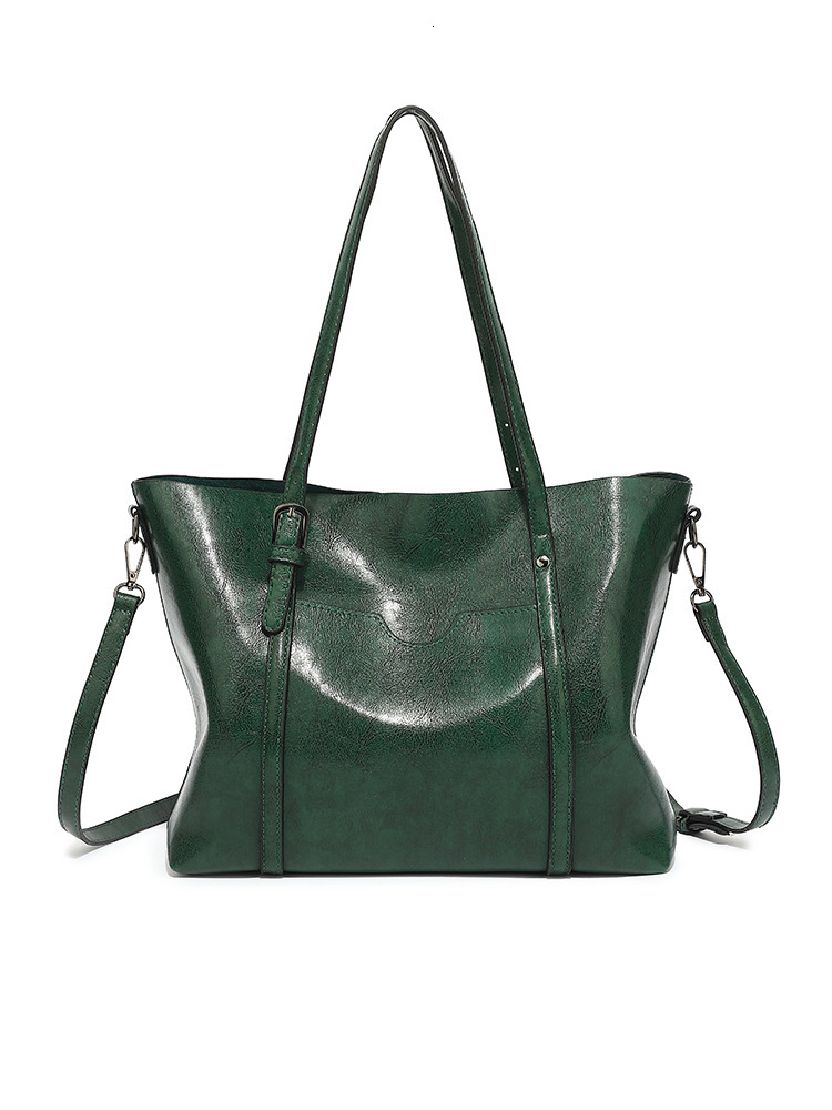 Designer's new fashionable soft leather casual women's handbag, single shoulder sloping body, capacity bucket, large bag, fashionable bag