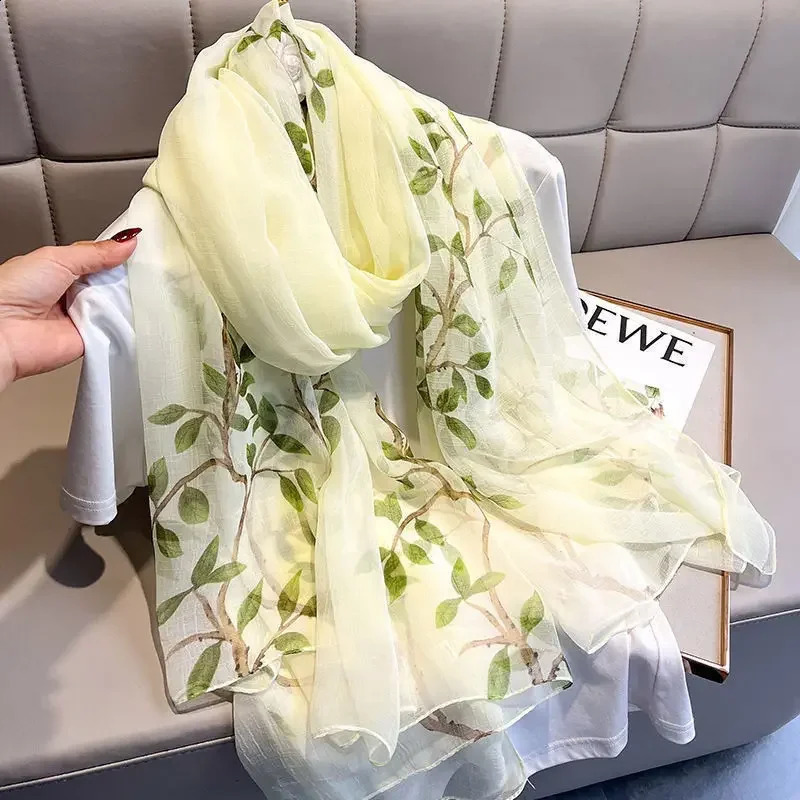 Fashionable Scarf Muslim Women Chiffon Seethrough Hijab Islam Scarfs Spring Pashmina Fashion Headscarf Shawls L30 241105