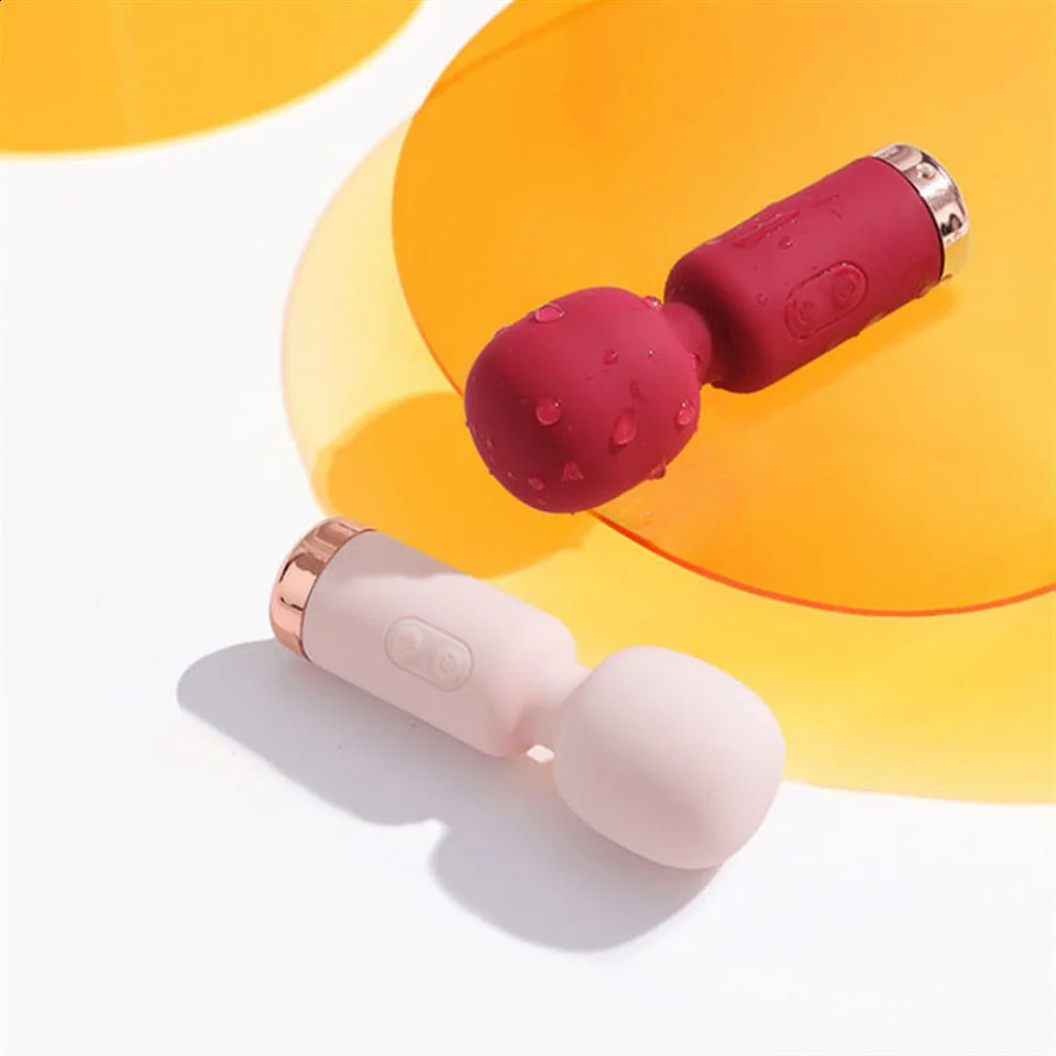 Powerful Mini Clitoris Vibrators Recharge Magic Wand AV Vibration Massager Sexual Wellness Erotic Adult Sex Toys For Women 241105