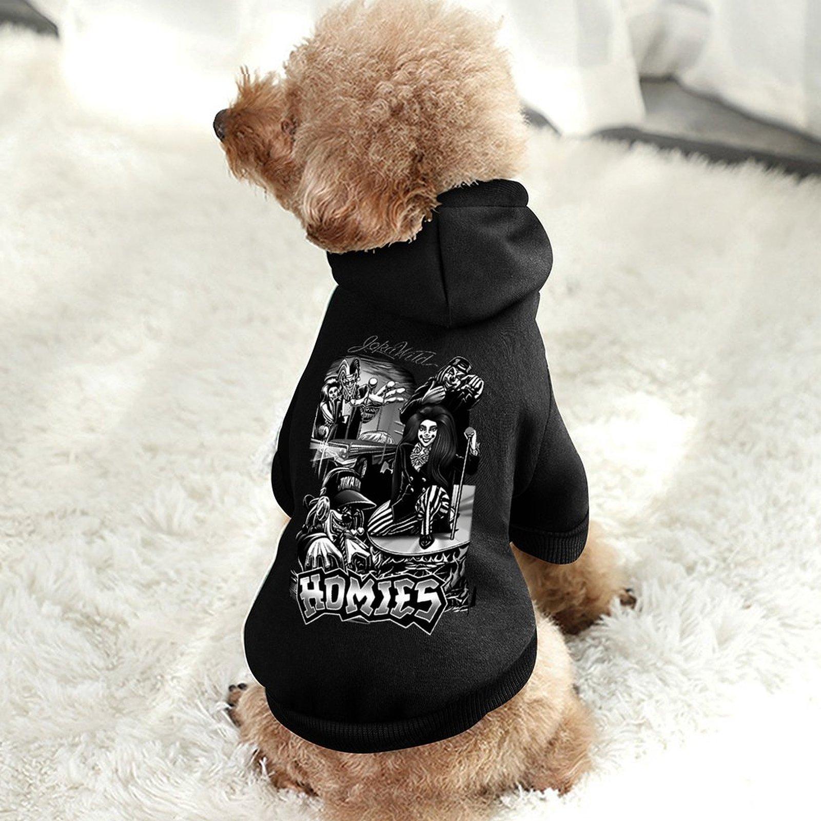 Casual New Dog Sweatshirts Long Sleeve Anime Printing Dog's Hooded Sweatshirt Customized large size Fine Fabrics TOP Quality Pet Pullover Hoodie