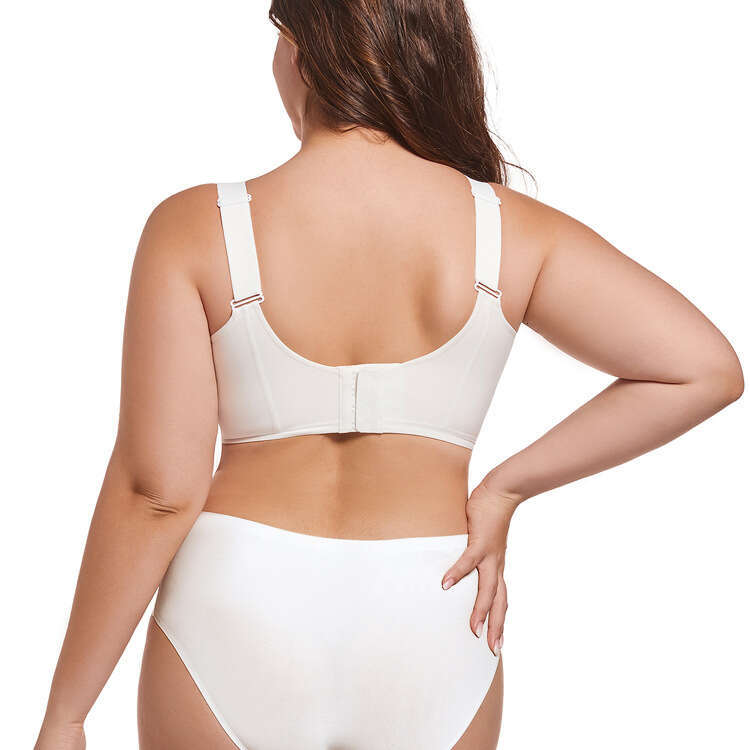 shanshi bra set Jelly full cup seamless cross mesh size underwear thin fit large chest display small anti sagging bra