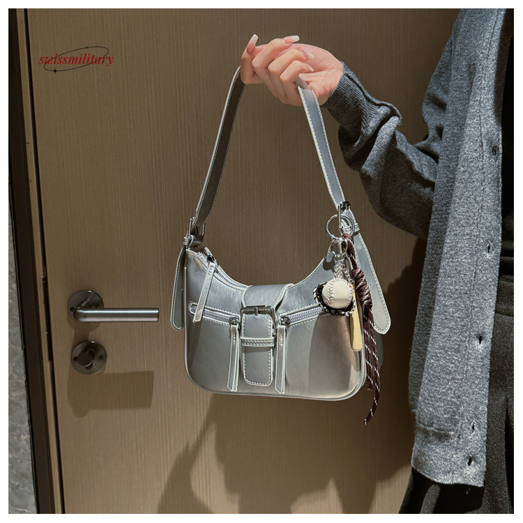Motorcycle women's minimalist casual business trend, underarm bag, fashionable high-end texture, shoulder bag #38 swissmilitary
