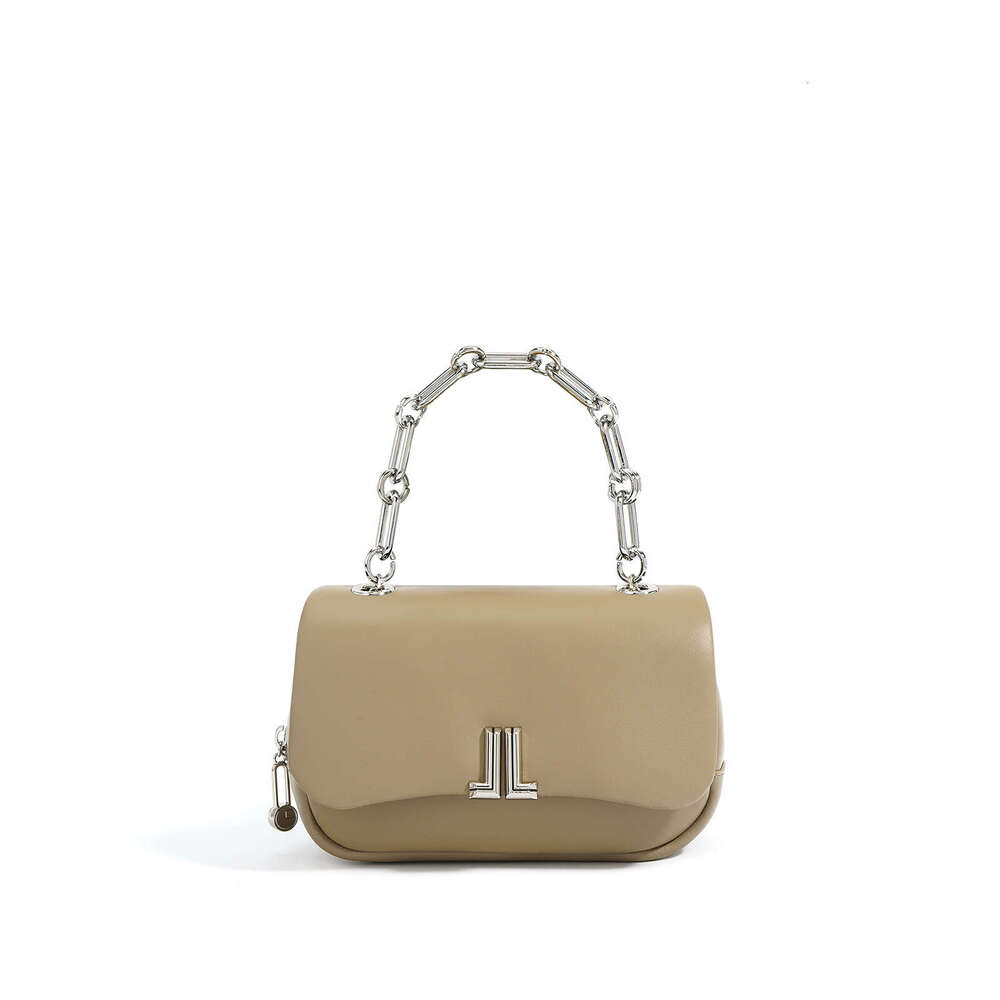 Genuine Leather Design Chain Ladies Purse And Handbags Simple Fashion Shoulder Crossbody Bags For Women