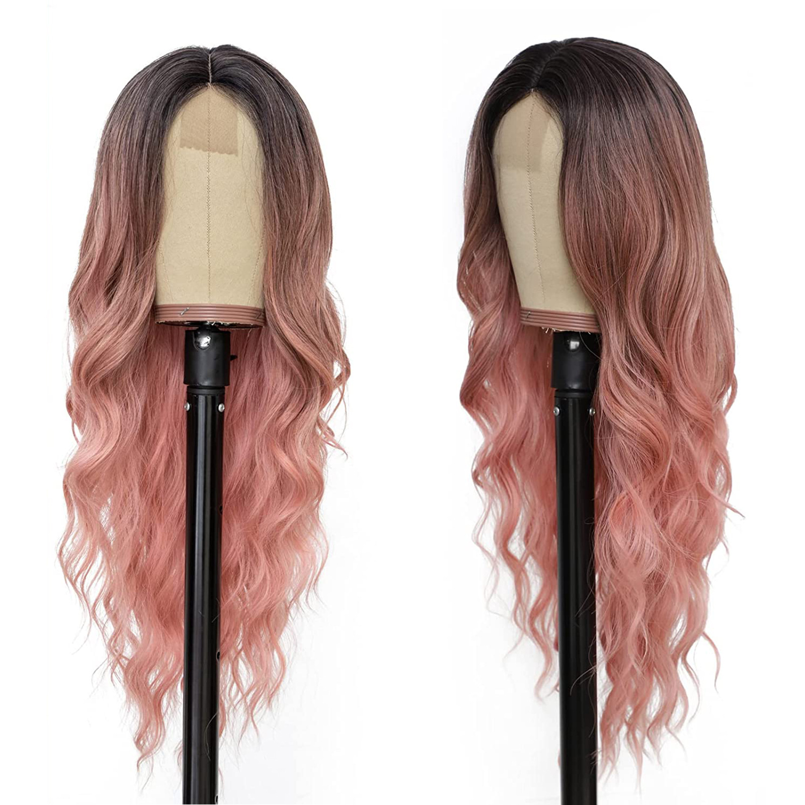Wholesale Long Deep Wave Full Lace Front Wigs Human Hair Curly 10 Styles Female Synthetic Natural Synthetic Hair Lace Wigs Fast Delivery