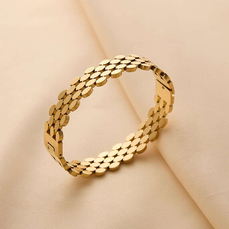 Steel Stainless Hot Fashion New Jewelry 2025 Honeycomb Bracelet for Woman's Jewelry Gold Color Wristband Bangles Party Gift
