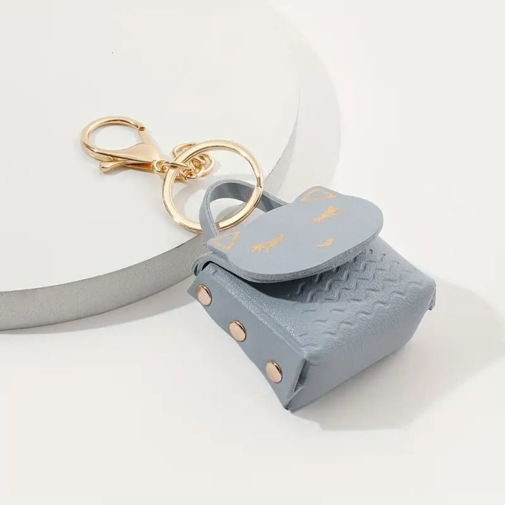 New Women's Cute Cat PU Leather Designer Wallet Keychain Small Coin Bag Keyring Fashion Bag Pendant
