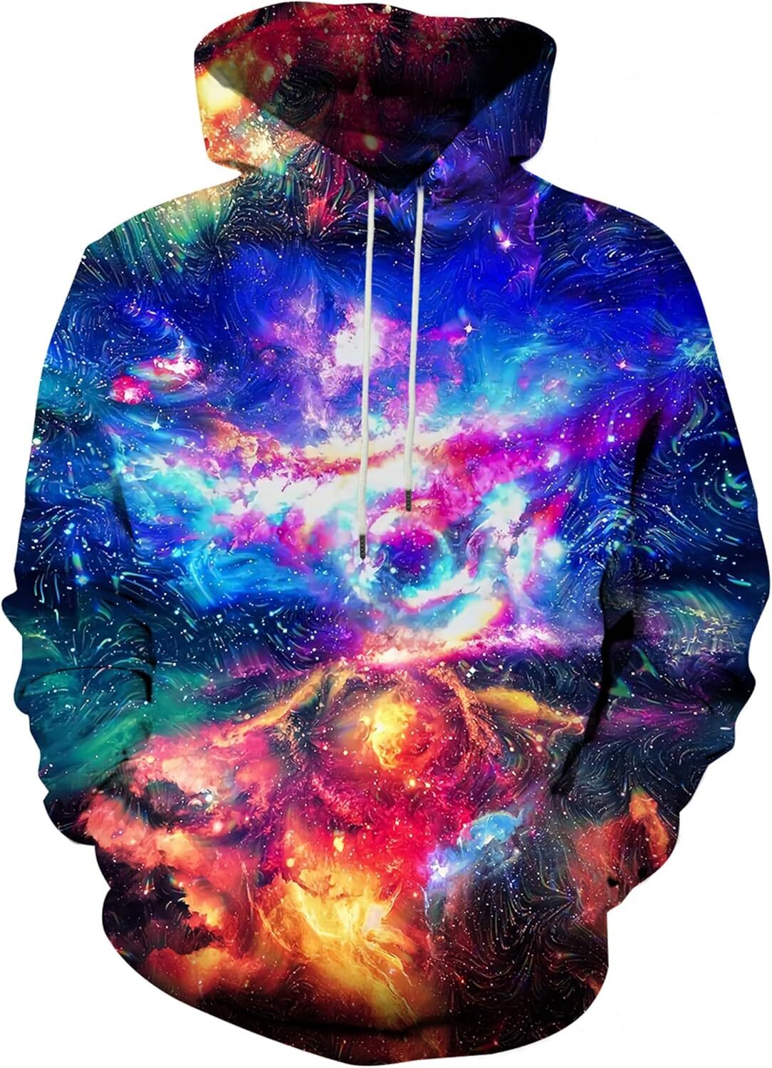 Hoodie for Mens Womens Unisex Mens and Womens Novelty Hoodies 3D Fashion Digital Print with Pockets Graphic Hoodies sweatshirt starlit sky