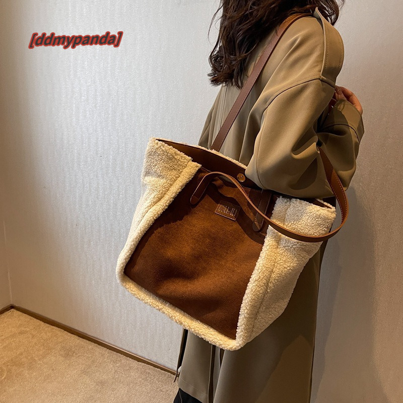Season Lamb Plush Women's 2024 Autumn/Winter New Frosted Shoulder Bag Commuter #33 ddmypanda