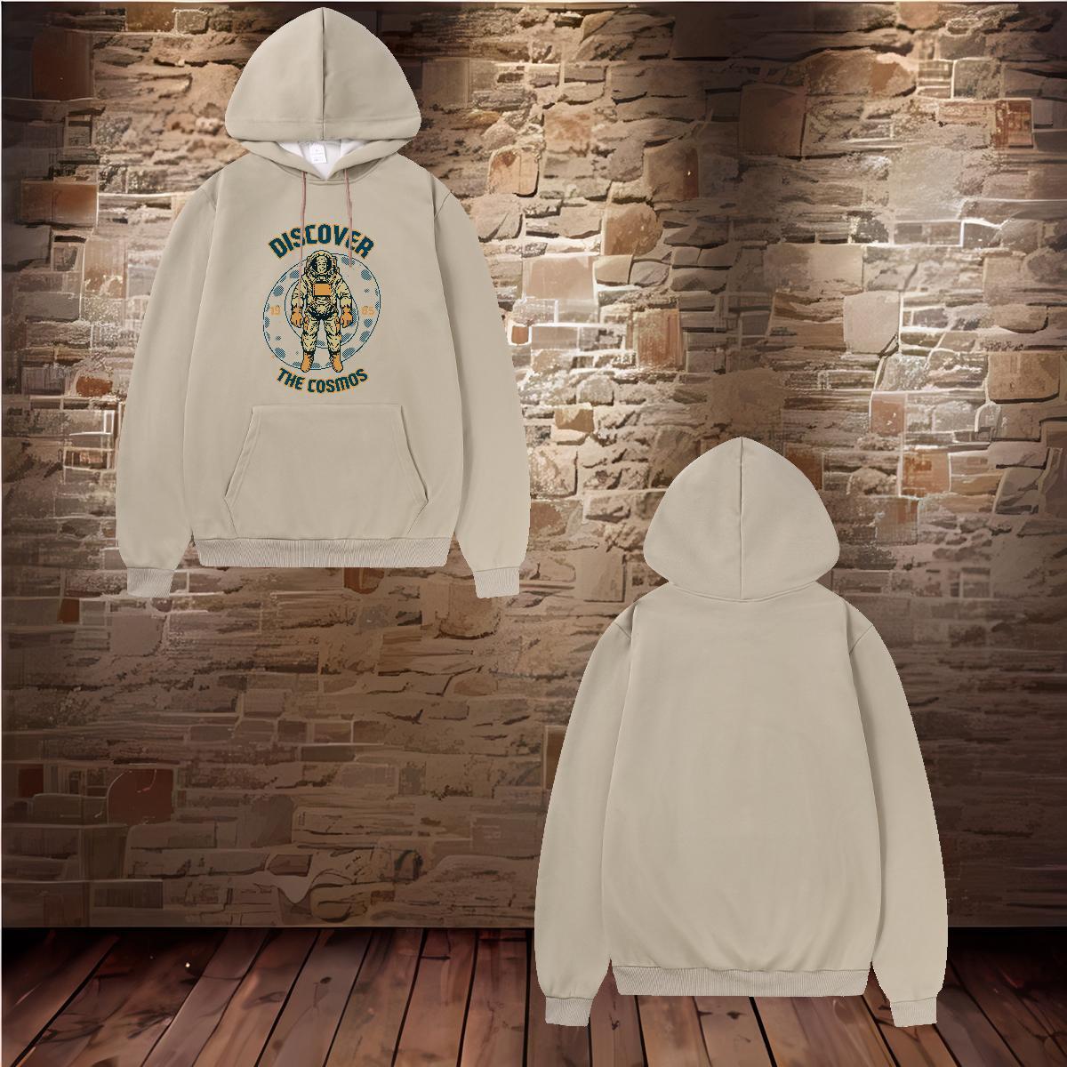 Custom Men's Hooded Sweatshirt Drawstring Long Sleeve Loose Mens Hoodie DIY Anime Hoody Anime Printing Street Cotton 350g