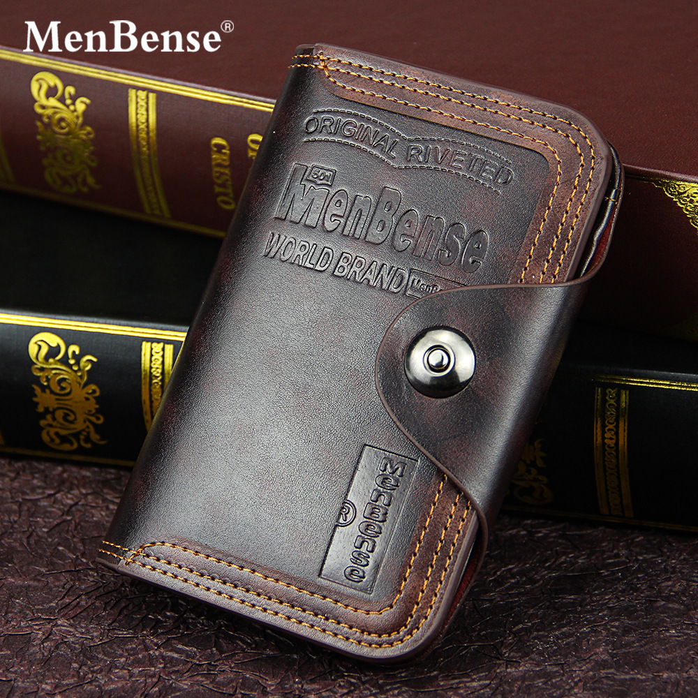 New Men's PU Short Men's Wallet With Pocket Card Clip Designer Triangle Wallet Men's Handbag Coin Wallet