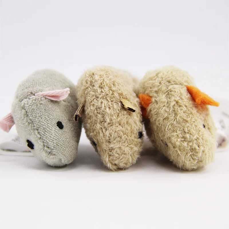 3 new plush simulation mouse cat toys bite resistant plush mouse cat scratch interactive mouse toys cat paw toys Y250412