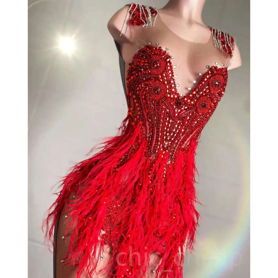 Arabic Ebi Urious Aso Mermaid Prom Dress Beaded Crystals Evening Formal Party Second Reception Birthday Engagement Gowns Dresses Robe De Soiree ZJ Es