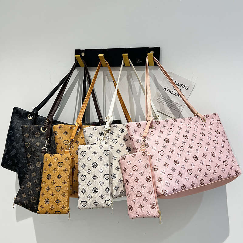 Designer Bag Large Capacity Shoulder Bag Two-Piece Set L2024 New Women's Bag Ladies Handbag European Tote Bag Women