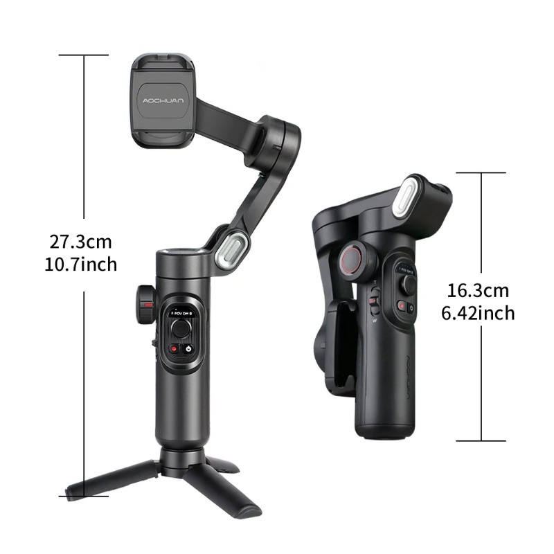 3-Axis Handheld Gimbal Stabilizer Smartphone with Fill Light for iPhone Android Face Tracking Tiktok Vlog Smart XE