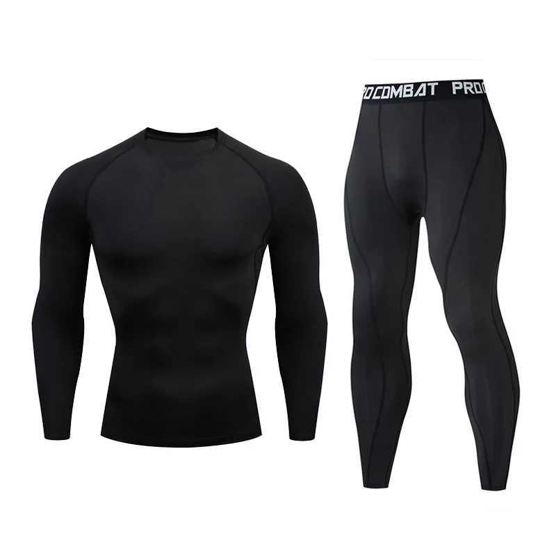 High quality winter new hot underwear mens underwear set with compressed wool fabric for quick drying hot underwear mens clothing X250129