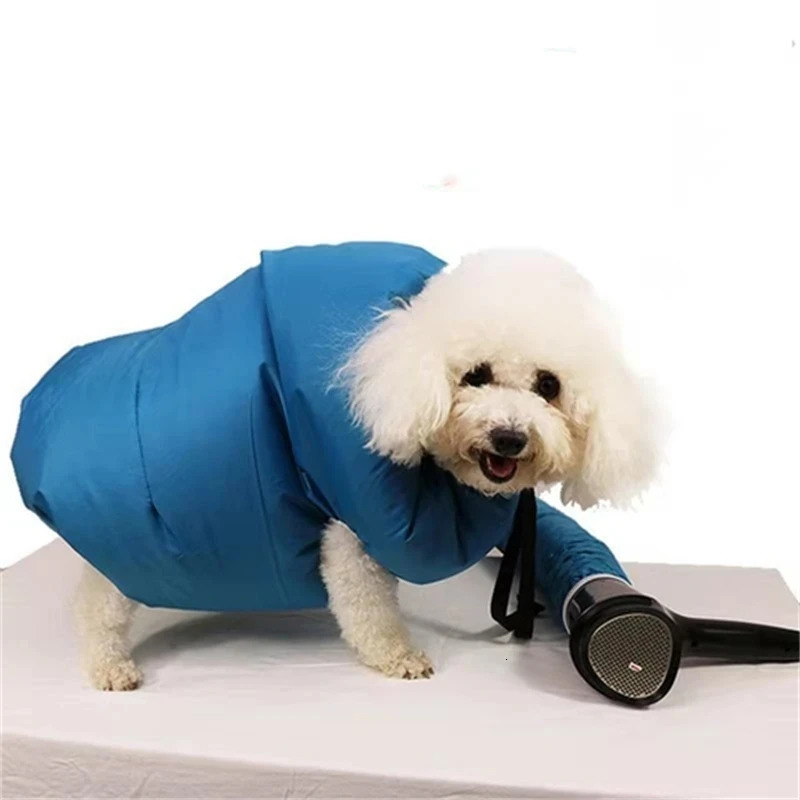 Pet Dogs Drying Bags Dryer Hair Blow Fast Portable Foldable Grooming Bag Household Pet Hair Bag Efficient Dry Tool Kit 241105
