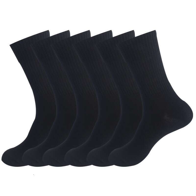 shanshi men socks Men's autumn winter high elastic calf men's and women's running sports socks large-sized solid color medium length so
