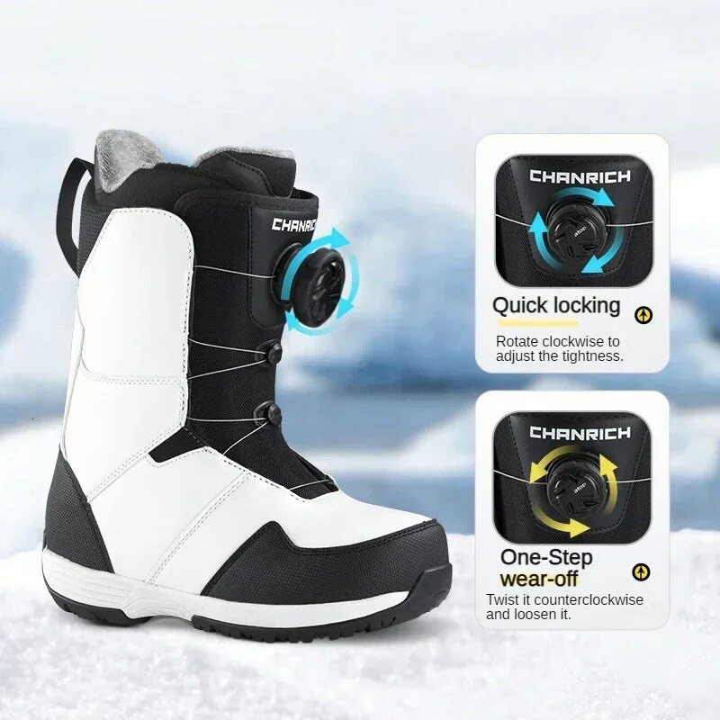 2025 New Outdoor Ski Adult Winter Warm Ventilate Skiing Shoes Sport Gear Man Woman Non-Slip Snowboarding Snow Boots