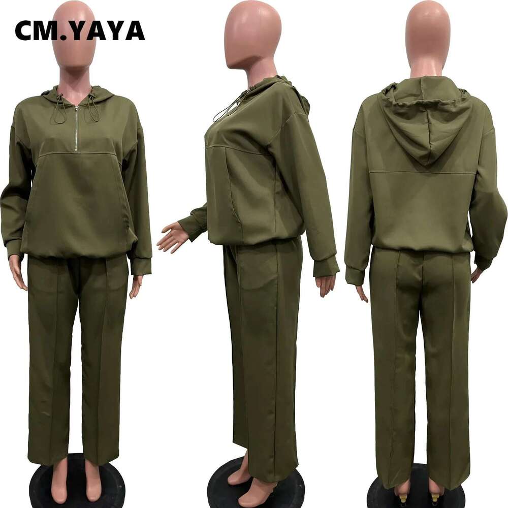 Women's loose long sleeved designer hooded long pants plus size set 2-piece casual sports tight pants streetwear
