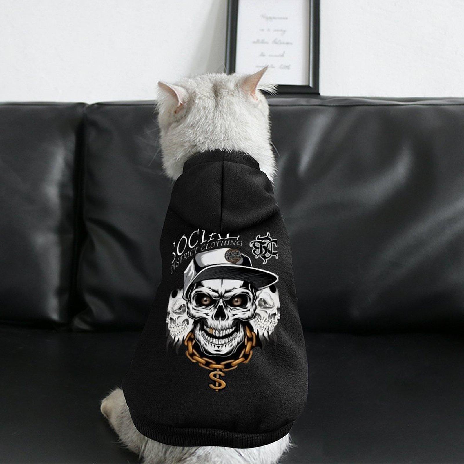2024 Pet Hoodie Breathable Hoodie Outdoor Cat Hoodie Black Warm TOP Quality Top Pullover Hoodie