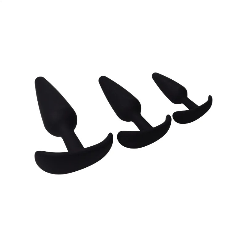 Prostate Massager 3 Different Size Silicone Plugs Anal Butt Plug Dilation Trainer Adult Games Sex Toys For Men Women 241105