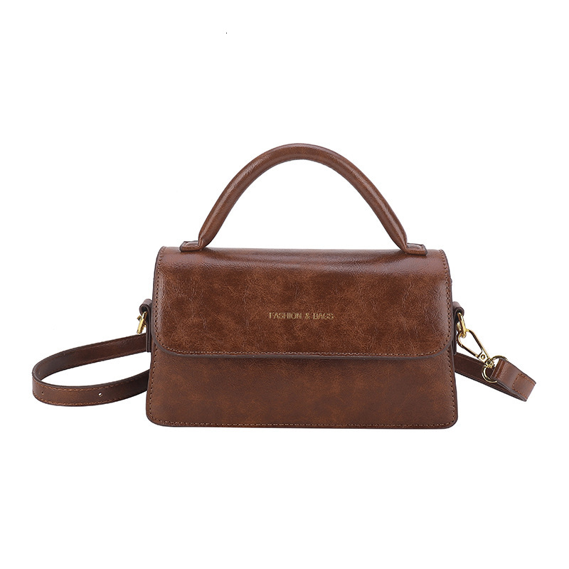 New designer's popular women's bag, niche high-end Western style new fashionable commuting single shoulder diagonal cross stick bag