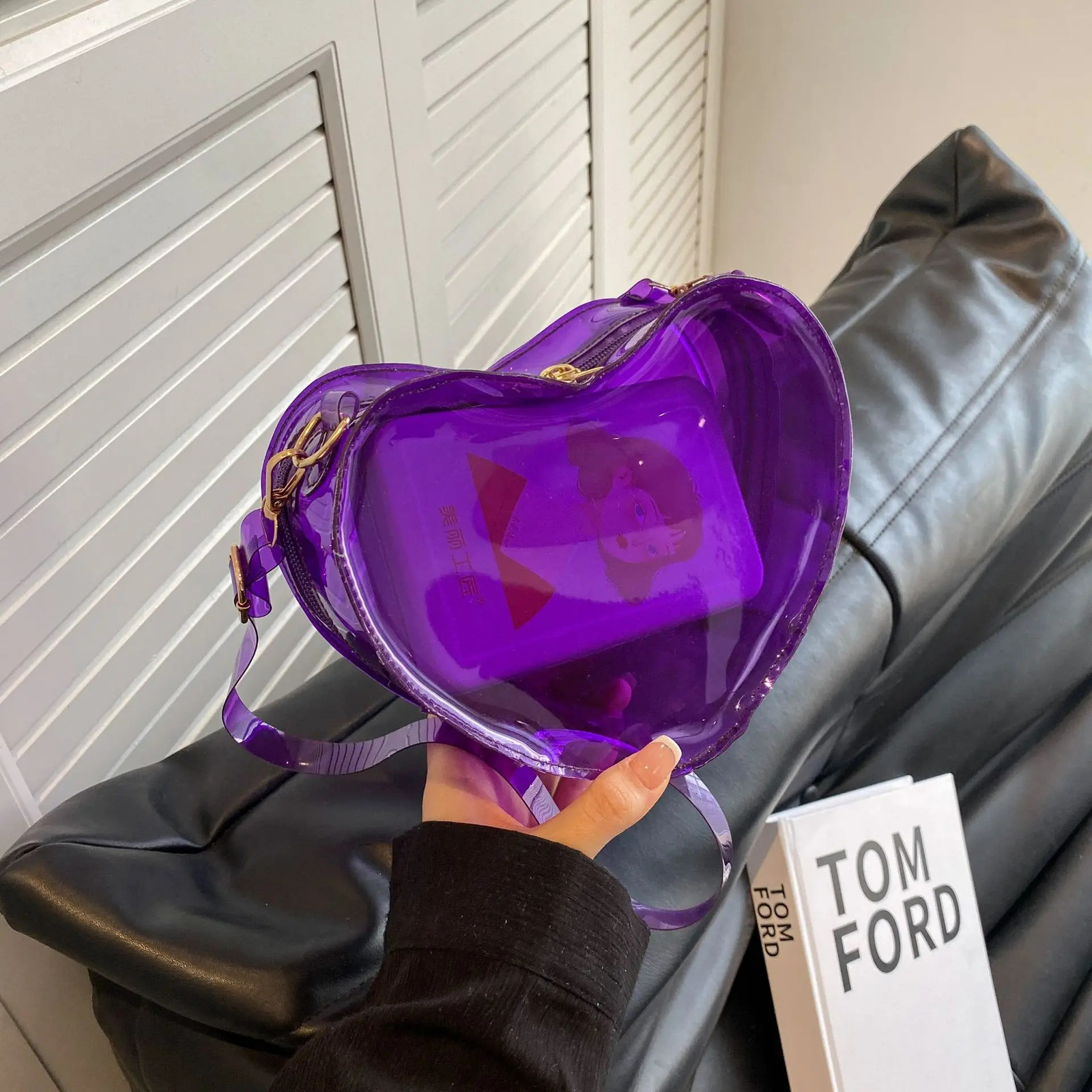 Women Small Y2k Pink Ita Backpack Cute Bear Backpack Children Mini Animal Bag Fashion Female Personality Transparent Backpack 241104