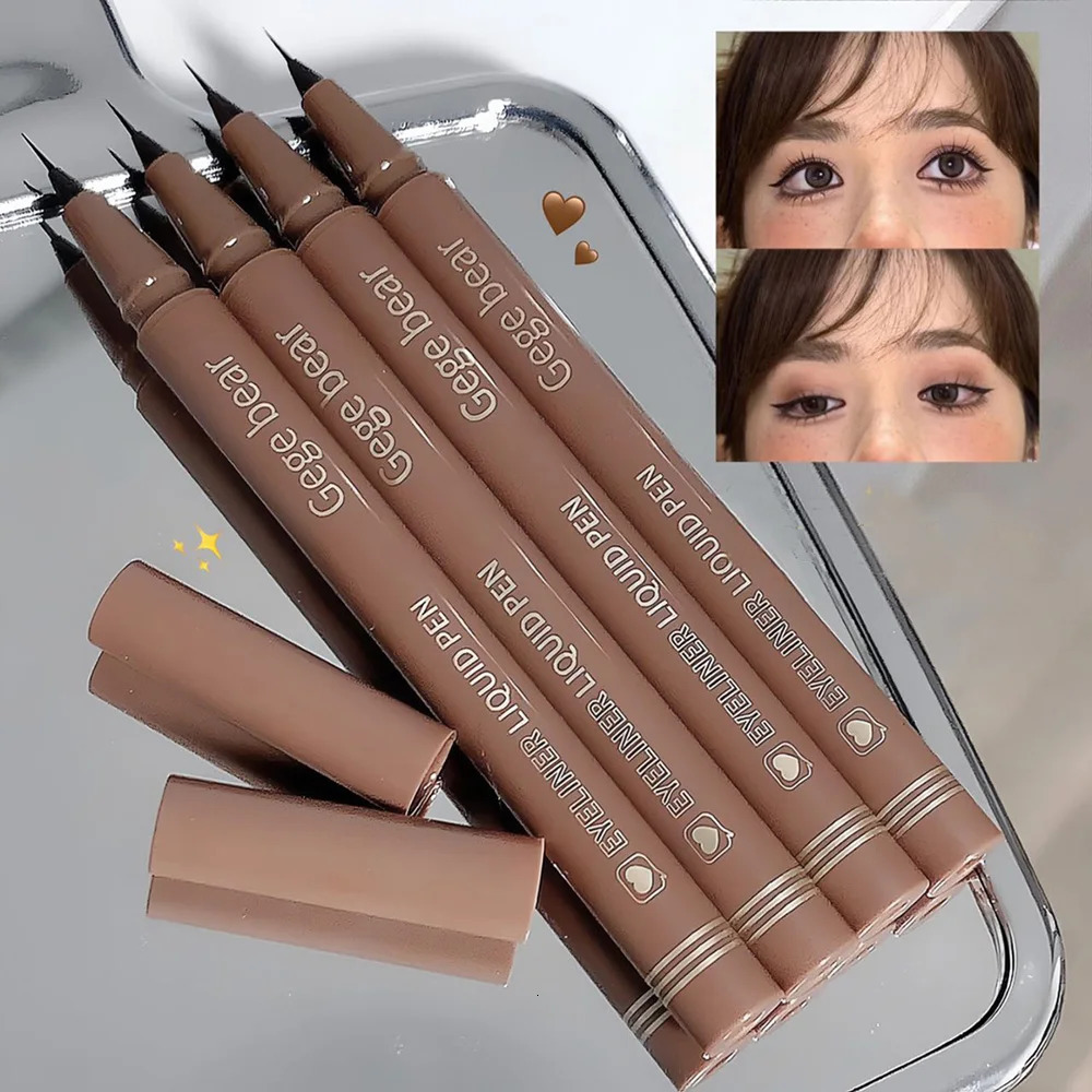 Gege Bear Liquid Eyeliner Pen Waterproof Smudge-proof Fast and Precise Makeup Quick and Smooth Drying 241104