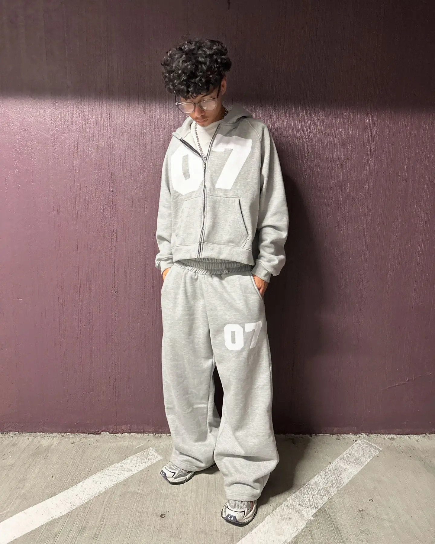 07even casual y2k zipper cardigan fashion hoodies women and men street sweatpants set sweatshirts tracksuit men clothing 241104