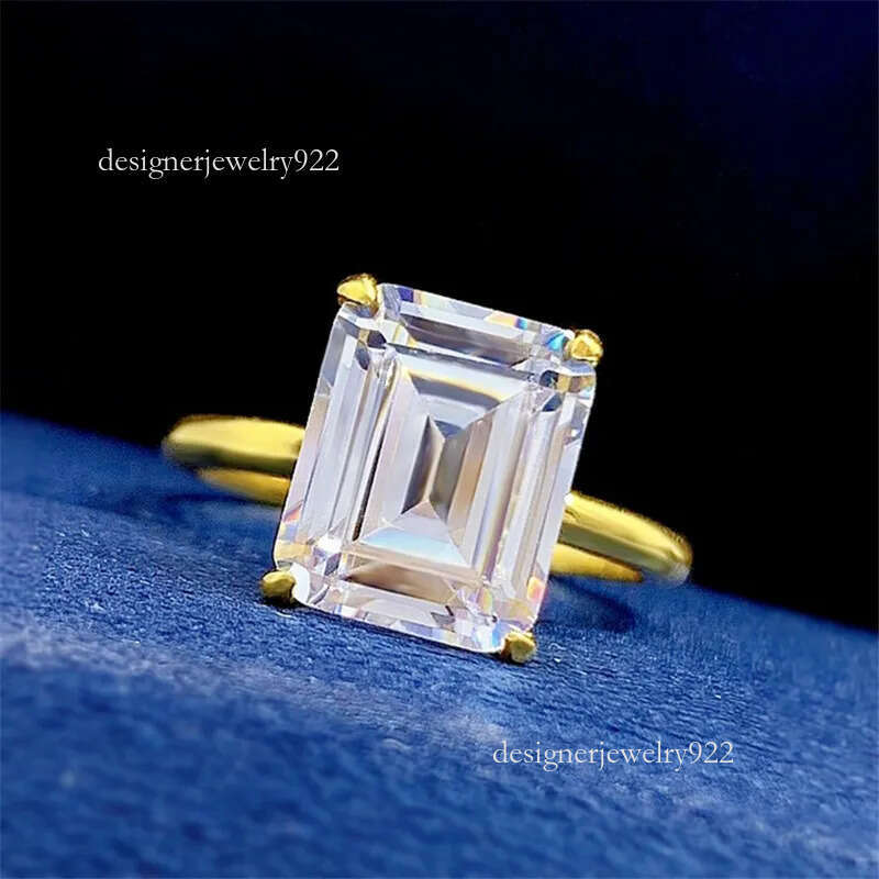 gold designer ring for woman wed dia sterg sier zirconia oval square heart love wedding promise womens engagement rings jewelry size 5-9 gift box