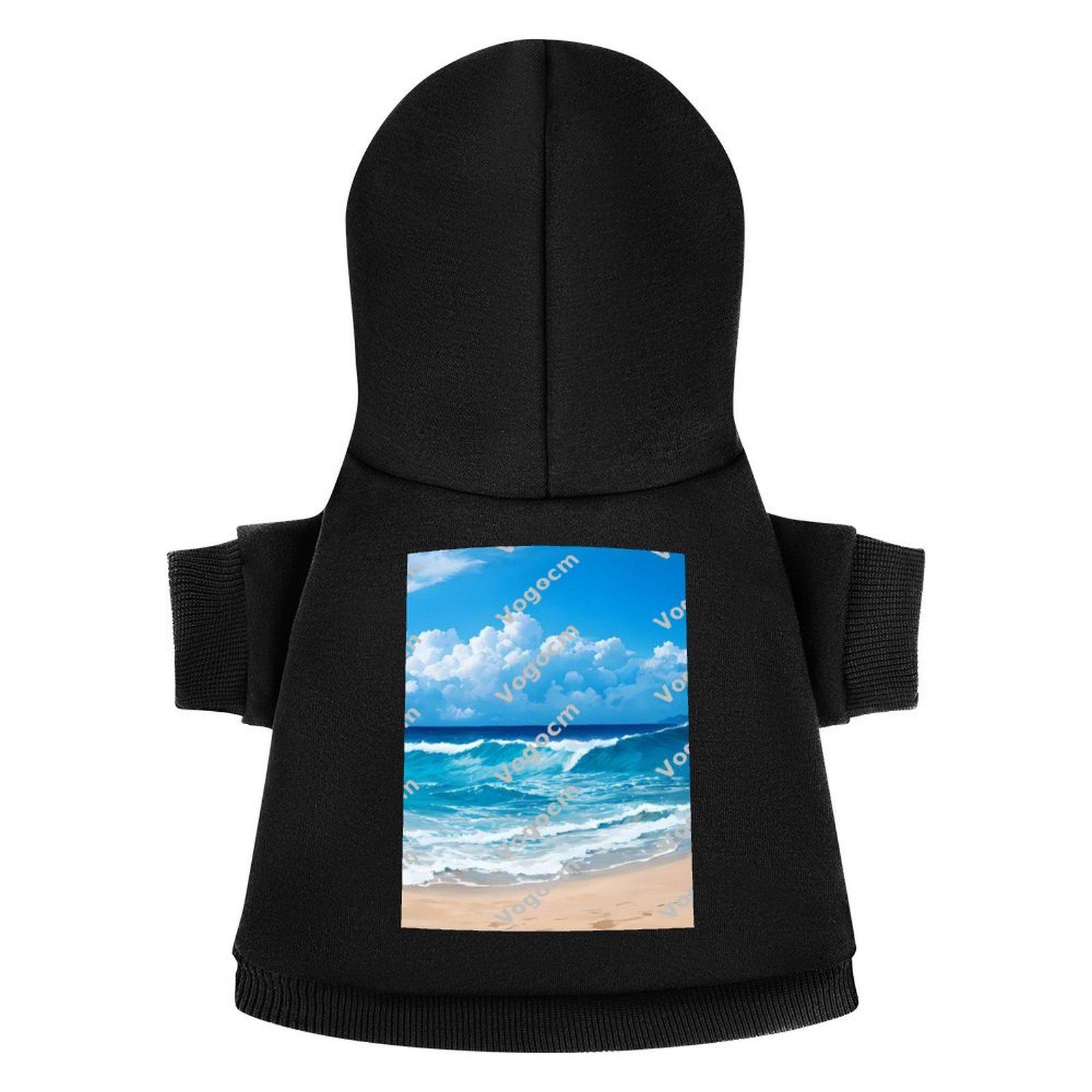 DIY Customized Dog Hooded Sweatshirt Comfortable Hoodie Athletics Dog Hoodie Customized Large Size Printing Micro Elastic Fabrics Cool Design Pet Clot