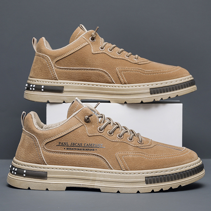 Autumn new workwear height increasing casual low top board work men's chef labor protection shoes men