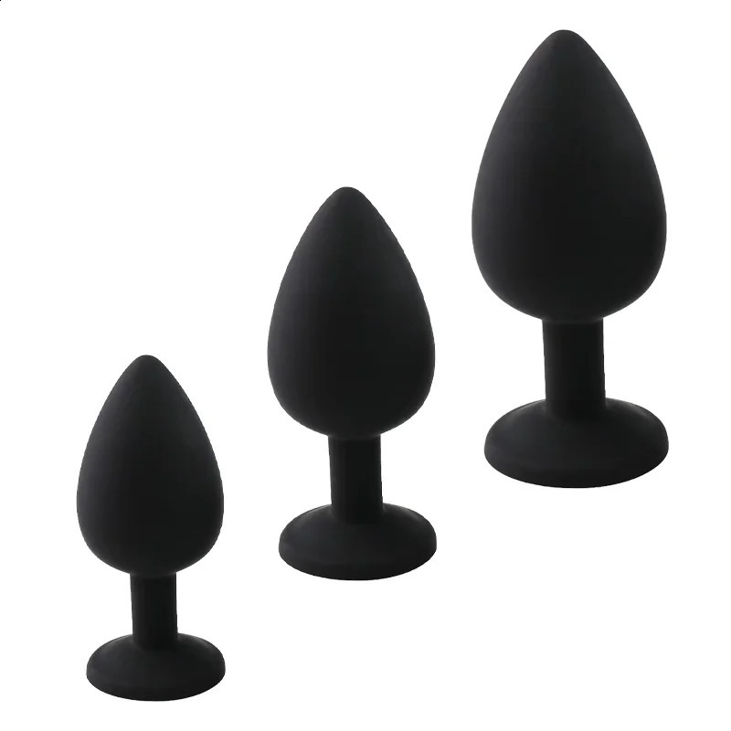 Silicone Butt Plug Anal 3 Size Male and Female Trainer Adult Sex Toy For Gay 241105