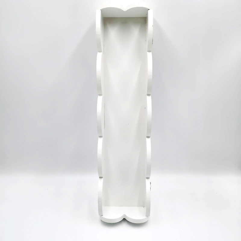 Contemporary Curved Design Wall-Mounted Shelf Unit Durable & Sleek Furniture Accent