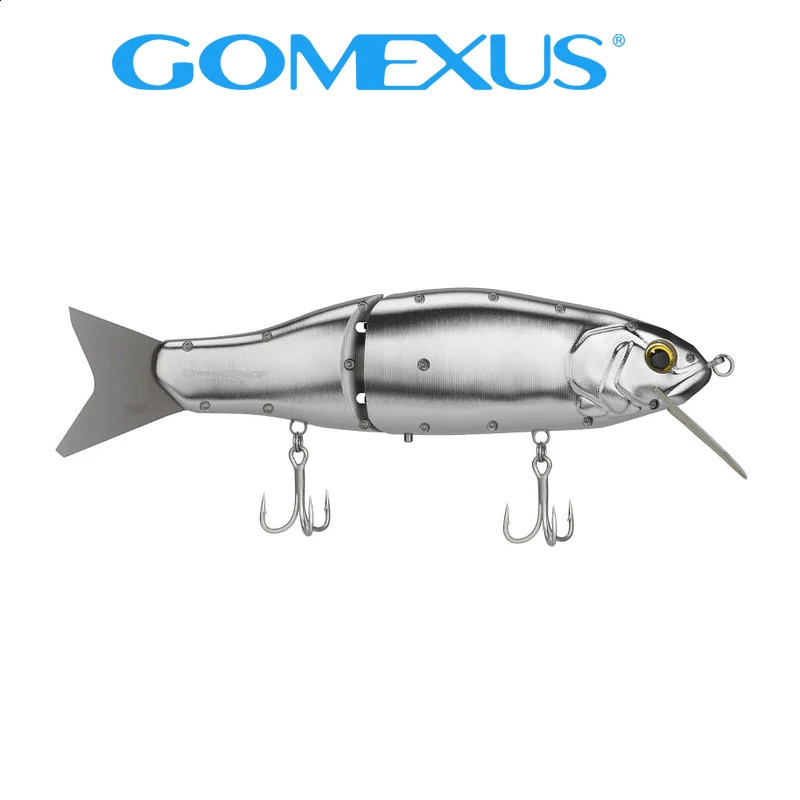 Gomexus Cyberbait 240 Metal Glide Bait with Lip Tails Aluminum Swimbait Fishing Lure 241105