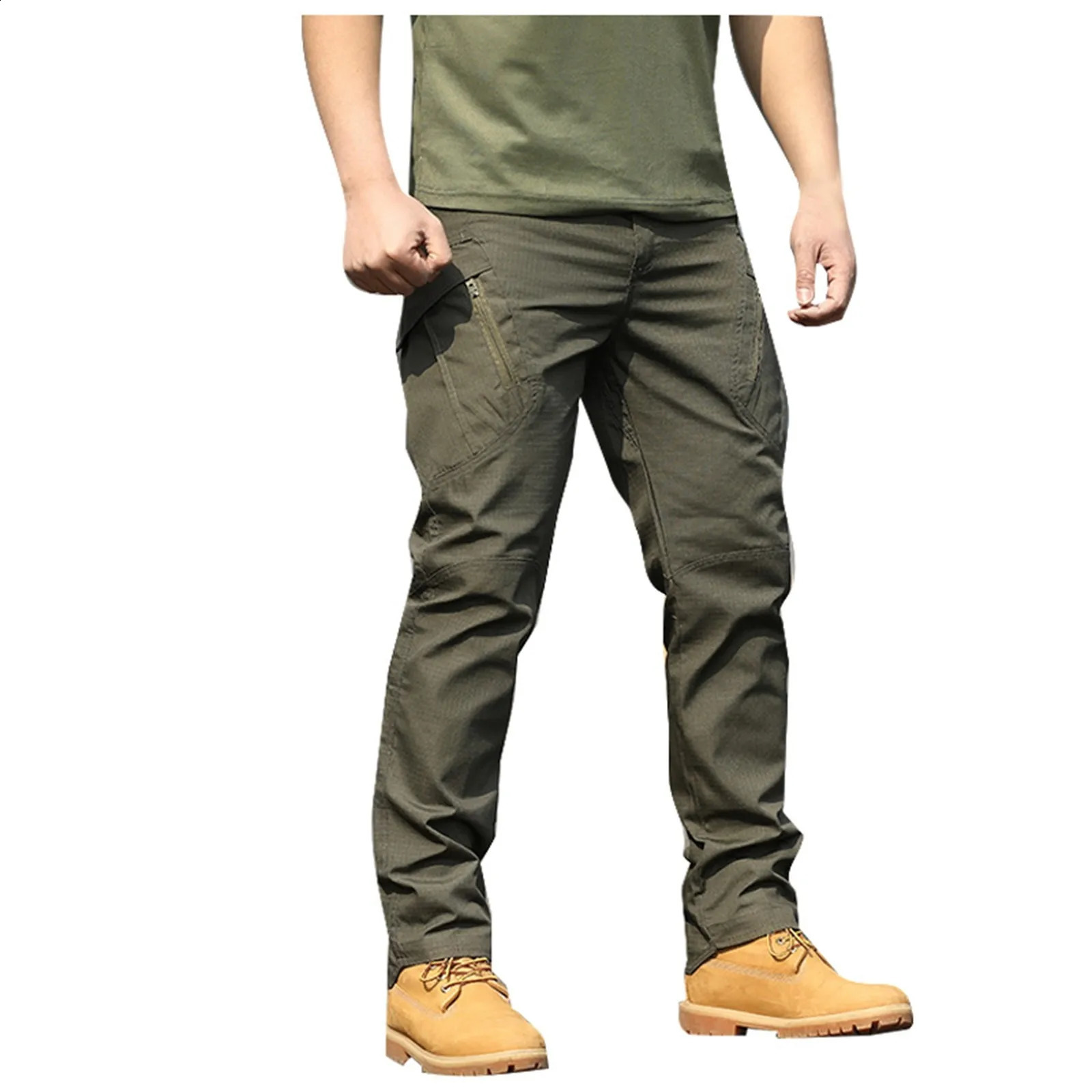 Mens Cargo Sweatpants Pants Casual Hiking Joggers Fitness Athletic Running Trousers Track For Men 241105