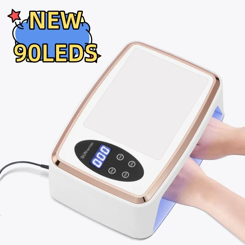 90 LEDS Nail Dryer LED Nail Lamp UV Lamp for Curing All Gel Nail Polish Motion Sensing Manicure Pedicure Salon Tool Big Space 241104
