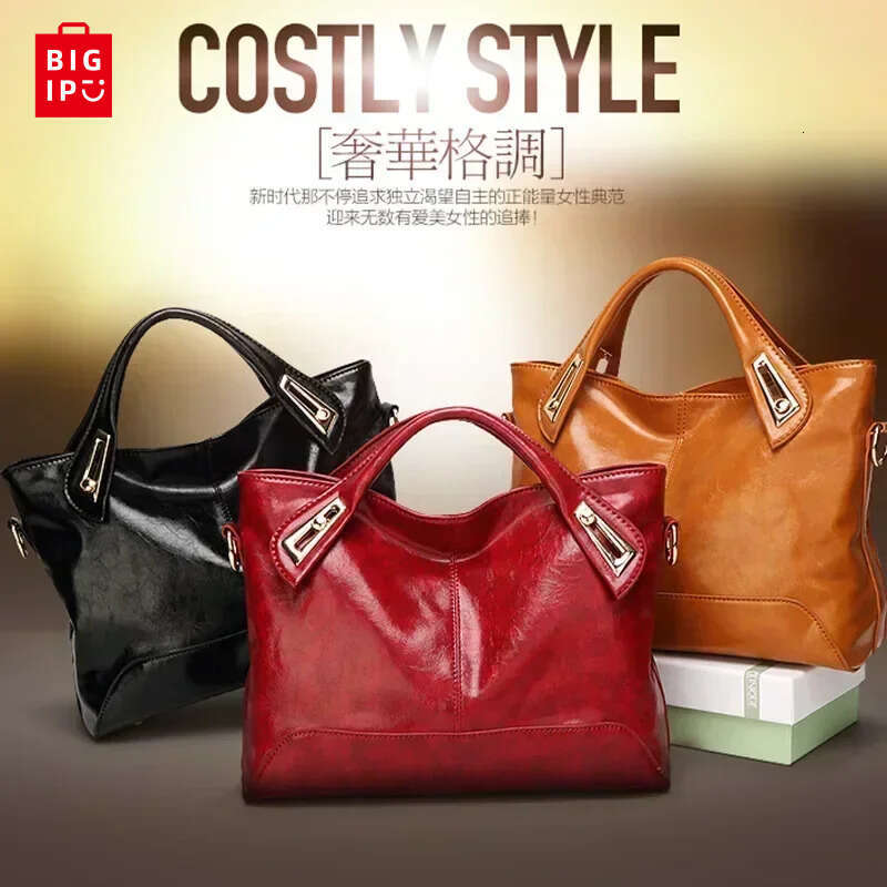 Designer Bag Purse New Fashion And Simplicity Women's Bag Oil Wax Skin Women's One Shoulder Crossbody Handbag Wholesale Handbag Leather Good
