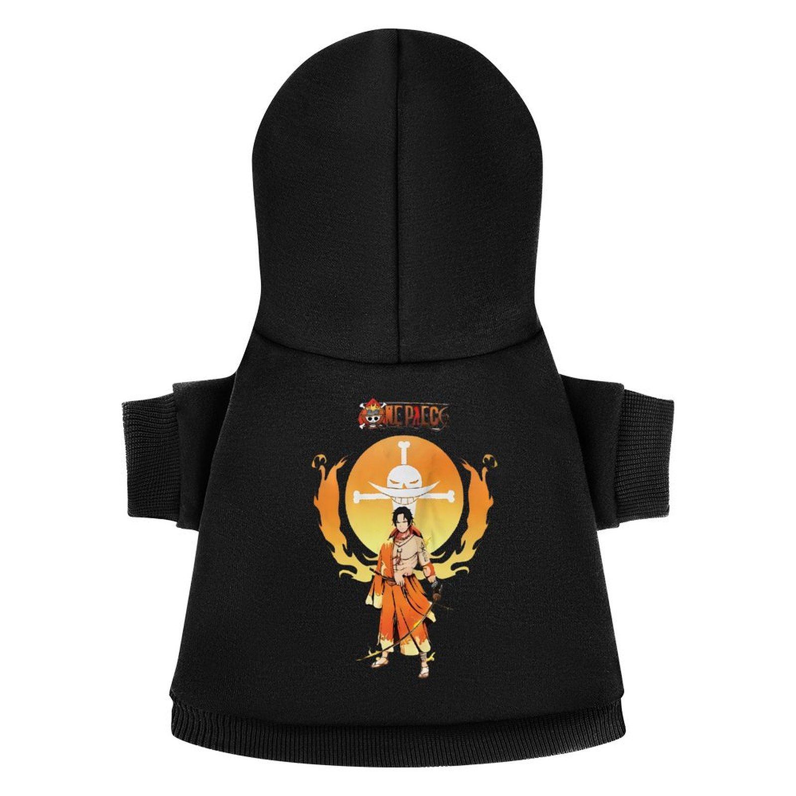 Stylist Hoodie Dog Pet Sleeve Streetwear Pets Hoodie Black Anti-linting Soft Pet Clothes